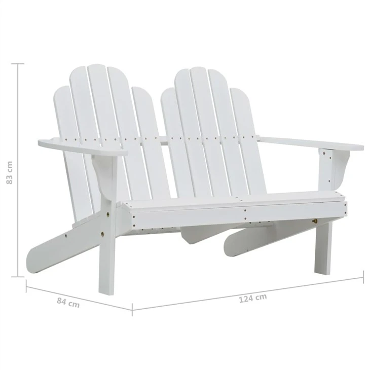 Poly Resin Double Adirondack Chair